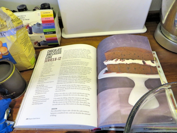 John Whaite cook book chocolate cassis cake